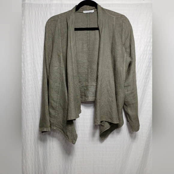 Tempo Paris 100%  Short Linen Jacket. Size M - Picture 3 of 11